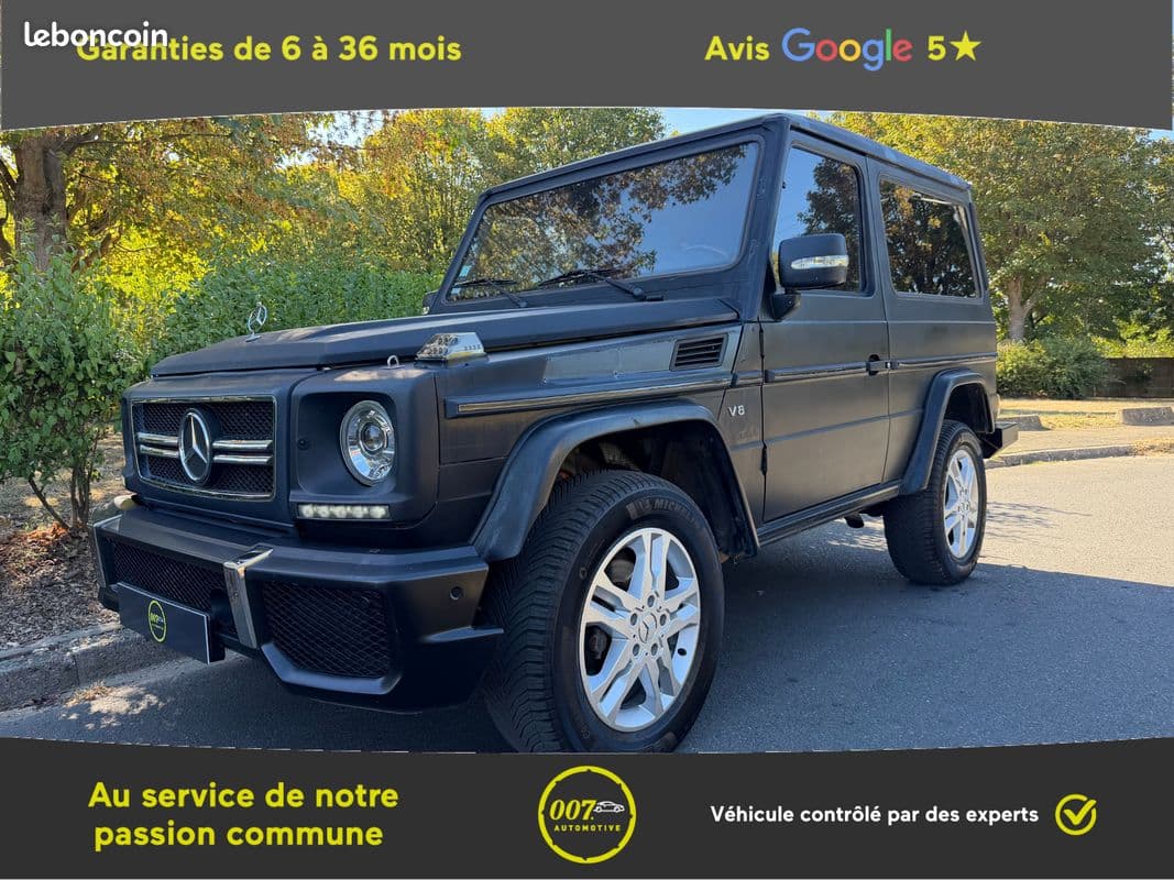 MERCEDES Classe G 400 CDI V8 4.0L Bi turbo Châssis Court 250 BVA (W463) - Introuvable - Turbos remplacés - Pas de Rouille - Peu de Kms - Entièrement révisé - Nombreuses factures d'entretien, occasion, 007 Automotive